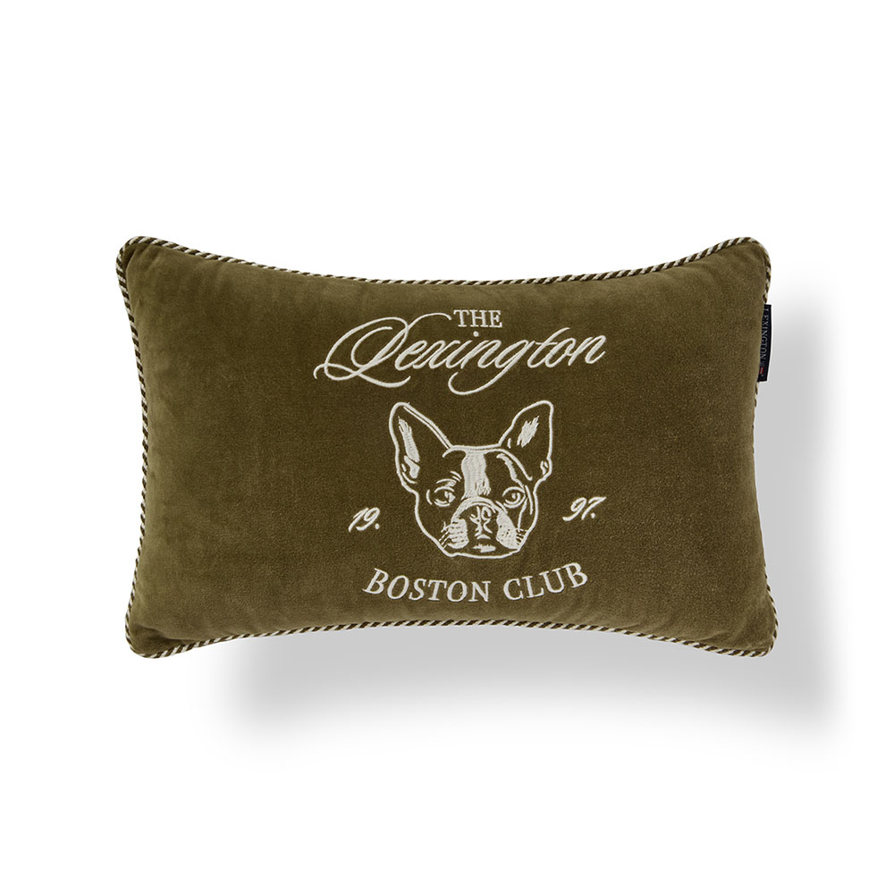 Lexington Boston Club Organic Cotton Velvet Prydnadskudde